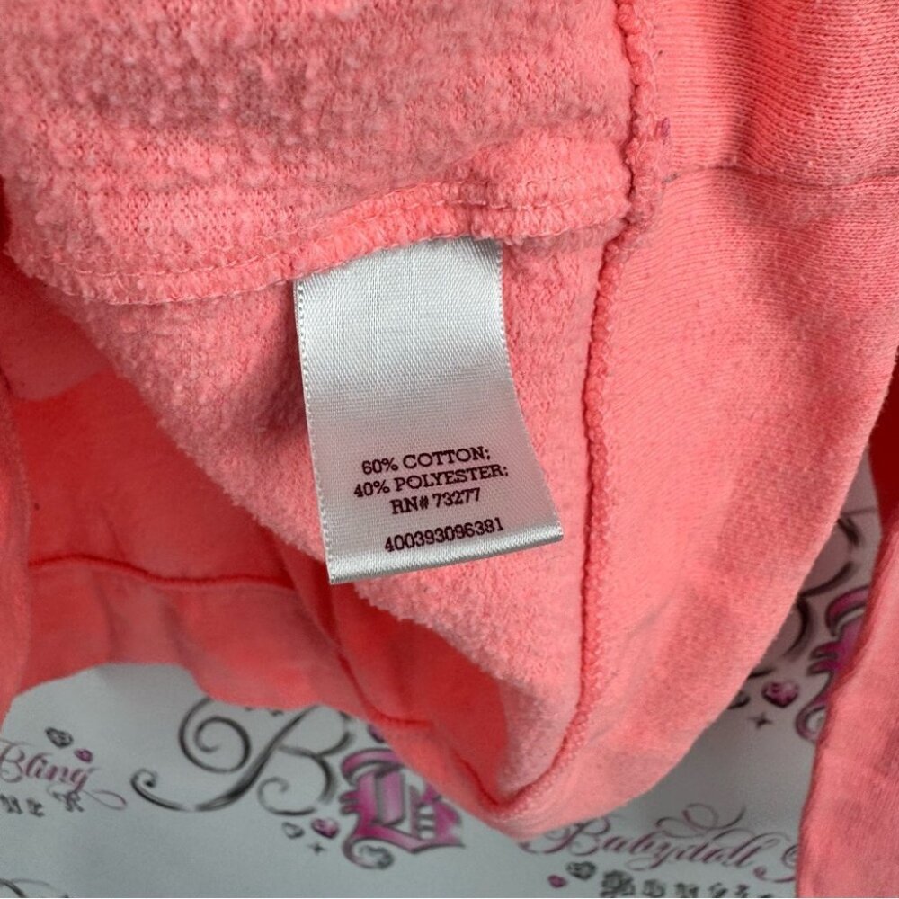 SO Coral Women's Sweatshirt pullover neon sweater long sleeves coral pink orange - Picture 6 of 8